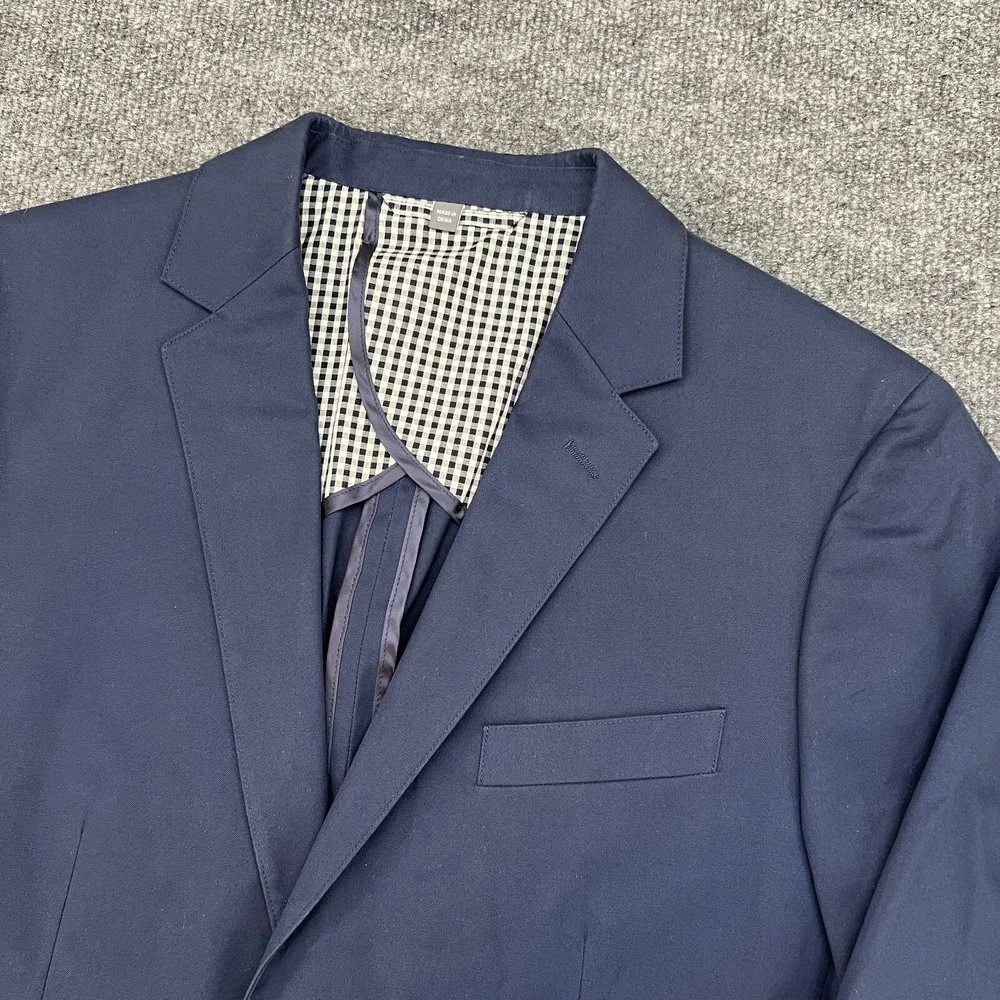 Bonobos Blazer Men's 38R Blue Cotton Slim Fit Unlined Preppy